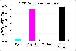 #7E4882 color CMYK mixer