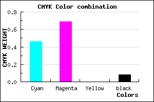 #7E48EB color CMYK mixer