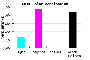 #7E4C90 color CMYK mixer