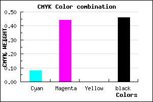 #7E4D89 color CMYK mixer