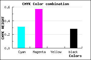 #7E4FB7 color CMYK mixer