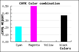 #7E50A0 color CMYK mixer