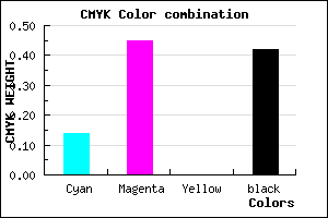 #7E5193 color CMYK mixer