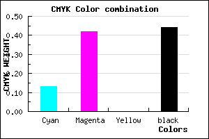#7E5490 color CMYK mixer