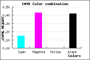 #7E5595 color CMYK mixer