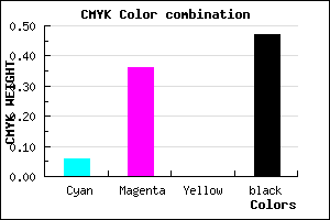 #7E5686 color CMYK mixer