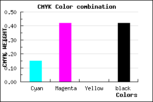 #7E5694 color CMYK mixer