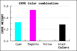 #7E56B8 color CMYK mixer