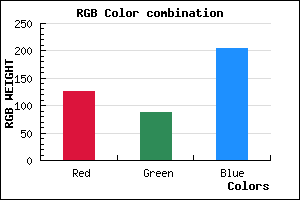 rgb background color #7E57CD mixer
