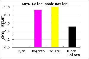 #7E0900 color CMYK mixer