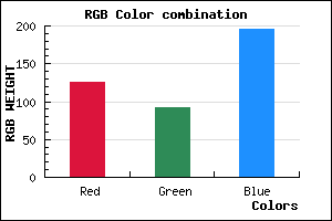 rgb background color #7E5CC4 mixer