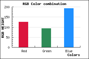 rgb background color #7E5DC1 mixer