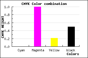 #7F0064 color CMYK mixer