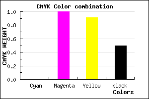 #7F000C color CMYK mixer