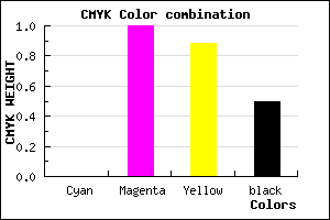 #7F000F color CMYK mixer
