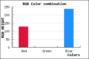 rgb background color #7F00ED mixer