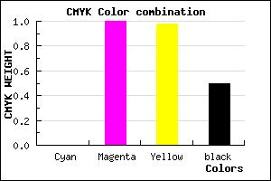 #7F0003 color CMYK mixer