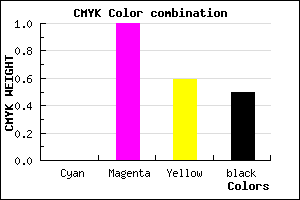 #7F0034 color CMYK mixer