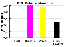 #7F0006 color CMYK mixer