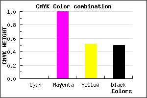 #7F003D color CMYK mixer