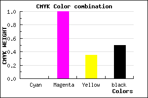 #7F0052 color CMYK mixer