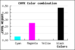 #7F6486 color CMYK mixer
