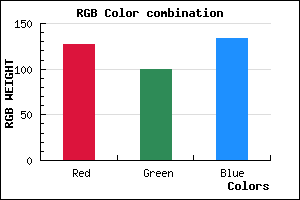 rgb background color #7F6486 mixer