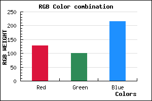 rgb background color #7F64D8 mixer