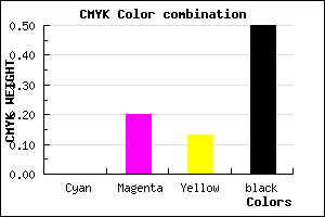 #7F656E color CMYK mixer
