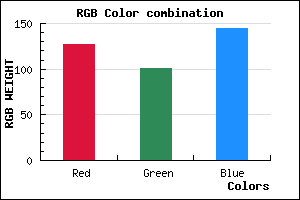 rgb background color #7F6591 mixer