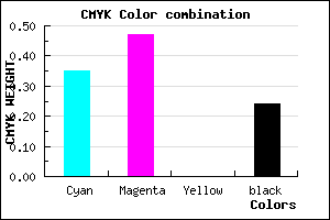 #7F67C3 color CMYK mixer
