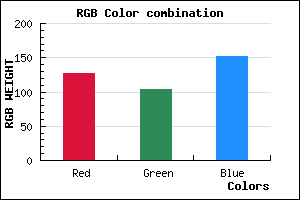 rgb background color #7F6898 mixer