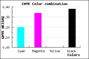 #7F689E color CMYK mixer