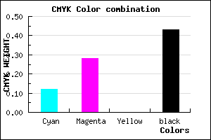 #7F6991 color CMYK mixer