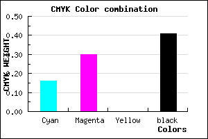 #7F6997 color CMYK mixer