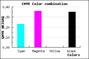 #7F69A5 color CMYK mixer