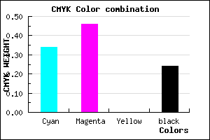 #7F69C1 color CMYK mixer