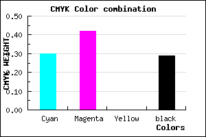 #7F6AB6 color CMYK mixer
