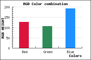 rgb background color #7F6AC0 mixer