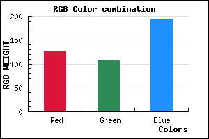 rgb background color #7F6AC2 mixer