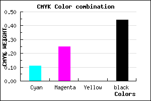 #7F6B8F color CMYK mixer