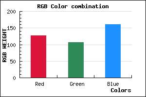 rgb background color #7F6BA1 mixer