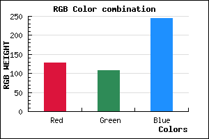 rgb background color #7F6BF5 mixer