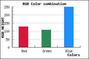 rgb background color #7F6BFA mixer