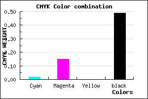 #7F6E82 color CMYK mixer