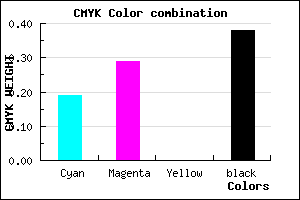 #7F709D color CMYK mixer