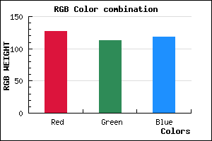 rgb background color #7F7176 mixer