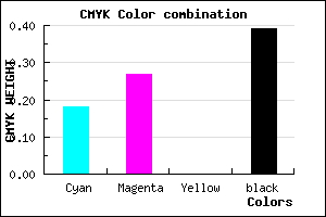 #7F719B color CMYK mixer