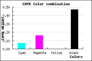 #7F7288 color CMYK mixer