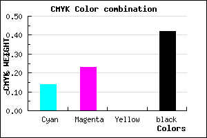 #7F7294 color CMYK mixer